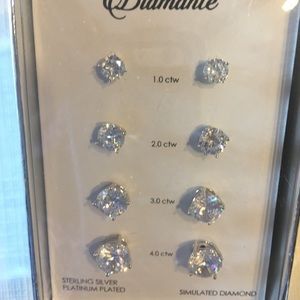 Diamanté Earrings — Set of four (4) — NIB!